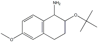 2-(tert-butoxy)-6-methoxy-1,2,3,4-tetrahydronaphthalen-1-amine 结构式