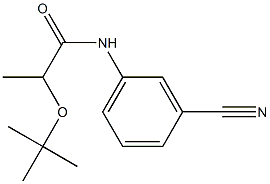 2-(tert-butoxy)-N-(3-cyanophenyl)propanamide 结构式
