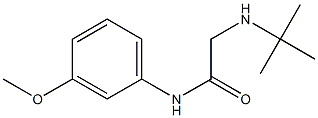 2-(tert-butylamino)-N-(3-methoxyphenyl)acetamide 结构式