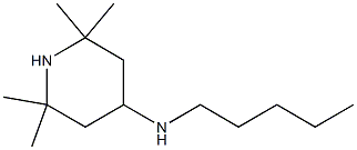 2,2,6,6-tetramethyl-N-pentylpiperidin-4-amine 结构式