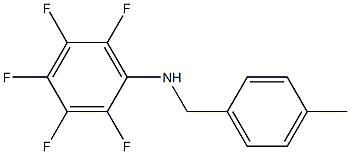 2,3,4,5,6-pentafluoro-N-[(4-methylphenyl)methyl]aniline 结构式