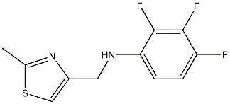 2,3,4-trifluoro-N-[(2-methyl-1,3-thiazol-4-yl)methyl]aniline 结构式
