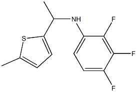 2,3,4-trifluoro-N-[1-(5-methylthiophen-2-yl)ethyl]aniline 结构式