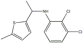 2,3-dichloro-N-[1-(5-methylthiophen-2-yl)ethyl]aniline 结构式