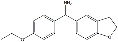 2,3-dihydro-1-benzofuran-5-yl(4-ethoxyphenyl)methanamine 结构式