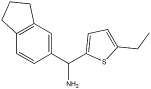 2,3-dihydro-1H-inden-5-yl(5-ethylthiophen-2-yl)methanamine 结构式