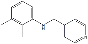 2,3-dimethyl-N-(pyridin-4-ylmethyl)aniline 结构式
