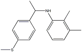 2,3-dimethyl-N-{1-[4-(methylsulfanyl)phenyl]ethyl}aniline 结构式