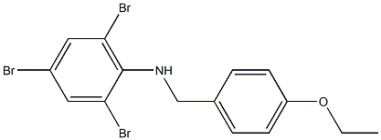 2,4,6-tribromo-N-[(4-ethoxyphenyl)methyl]aniline 结构式