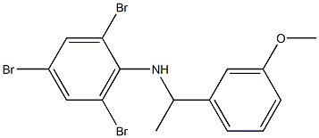 2,4,6-tribromo-N-[1-(3-methoxyphenyl)ethyl]aniline 结构式