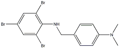 2,4,6-tribromo-N-{[4-(dimethylamino)phenyl]methyl}aniline 结构式