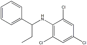 2,4,6-trichloro-N-(1-phenylpropyl)aniline 结构式