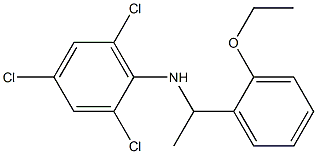 2,4,6-trichloro-N-[1-(2-ethoxyphenyl)ethyl]aniline 结构式