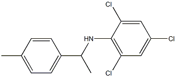 2,4,6-trichloro-N-[1-(4-methylphenyl)ethyl]aniline 结构式