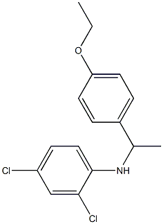 2,4-dichloro-N-[1-(4-ethoxyphenyl)ethyl]aniline 结构式