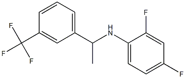 2,4-difluoro-N-{1-[3-(trifluoromethyl)phenyl]ethyl}aniline 结构式