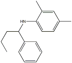 2,4-dimethyl-N-(1-phenylbutyl)aniline 结构式