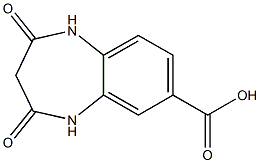 2,4-dioxo-2,3,4,5-tetrahydro-1H-1,5-benzodiazepine-7-carboxylic acid 结构式