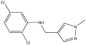 2,5-dichloro-N-[(1-methyl-1H-pyrazol-4-yl)methyl]aniline 结构式