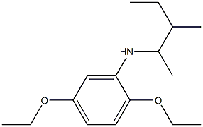 2,5-diethoxy-N-(3-methylpentan-2-yl)aniline 结构式