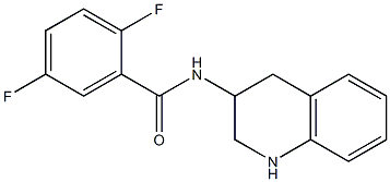 2,5-difluoro-N-1,2,3,4-tetrahydroquinolin-3-ylbenzamide 结构式