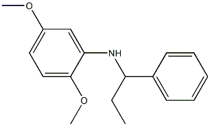 2,5-dimethoxy-N-(1-phenylpropyl)aniline 结构式