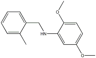 2,5-dimethoxy-N-[(2-methylphenyl)methyl]aniline 结构式