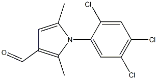 2,5-dimethyl-1-(2,4,5-trichlorophenyl)-1H-pyrrole-3-carbaldehyde 结构式