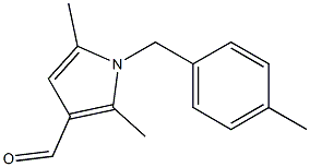 2,5-dimethyl-1-[(4-methylphenyl)methyl]-1H-pyrrole-3-carbaldehyde 结构式