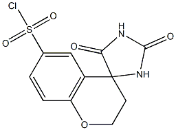 2',5'-dioxo-2,3-dihydrospiro[chromene-4,4'-imidazolidine]-6-sulfonyl chloride 结构式