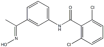 2,6-dichloro-N-{3-[1-(hydroxyimino)ethyl]phenyl}benzamide 结构式