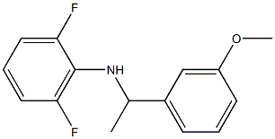 2,6-difluoro-N-[1-(3-methoxyphenyl)ethyl]aniline 结构式