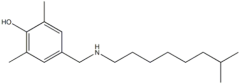 2,6-dimethyl-4-{[(7-methyloctyl)amino]methyl}phenol 结构式