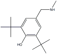 2,6-di-tert-butyl-4-[(methylamino)methyl]phenol 结构式