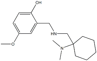 2-[({[1-(dimethylamino)cyclohexyl]methyl}amino)methyl]-4-methoxyphenol 结构式