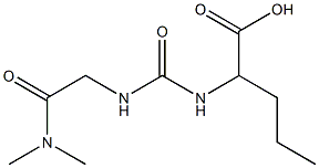 2-[({[2-(dimethylamino)-2-oxoethyl]amino}carbonyl)amino]pentanoic acid 结构式