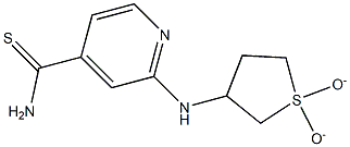 2-[(1,1-dioxidotetrahydrothien-3-yl)amino]pyridine-4-carbothioamide 结构式