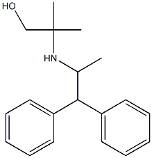 2-[(1,1-diphenylpropan-2-yl)amino]-2-methylpropan-1-ol 结构式