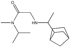 2-[(1-{bicyclo[2.2.1]heptan-2-yl}ethyl)amino]-N-methyl-N-(propan-2-yl)acetamide 结构式