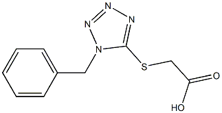 2-[(1-benzyl-1H-1,2,3,4-tetrazol-5-yl)sulfanyl]acetic acid 结构式