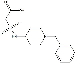 2-[(1-benzylpiperidin-4-yl)sulfamoyl]acetic acid 结构式