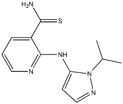 2-[(1-isopropyl-1H-pyrazol-5-yl)amino]pyridine-3-carbothioamide 结构式