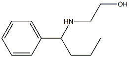 2-[(1-phenylbutyl)amino]ethan-1-ol 结构式
