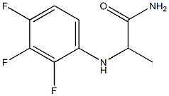 2-[(2,3,4-trifluorophenyl)amino]propanamide 结构式