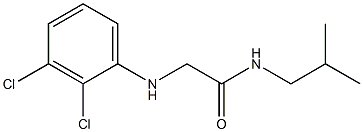 2-[(2,3-dichlorophenyl)amino]-N-(2-methylpropyl)acetamide 结构式