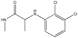 2-[(2,3-dichlorophenyl)amino]-N-methylpropanamide 结构式