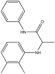 2-[(2,3-dimethylphenyl)amino]-N-phenylpropanamide 结构式