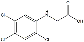 2-[(2,4,5-trichlorophenyl)amino]acetic acid 结构式