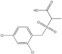 2-[(2,4-dichlorobenzyl)sulfonyl]propanoic acid 结构式
