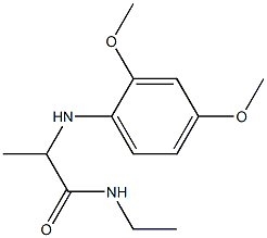 2-[(2,4-dimethoxyphenyl)amino]-N-ethylpropanamide 结构式